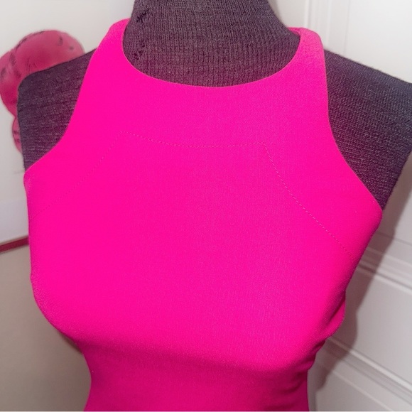 Elizabeth and James Bardot Bodycon Mini Dress in Fuchsia- Size 2 - Picture 6 of 15